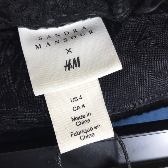 H&M x Sandra Mansour Black Lace Maxi Skirt NWT - Picture 9 of 9